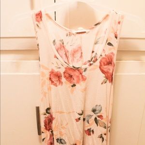 Nordstrom Vintage Floral Backless Tank